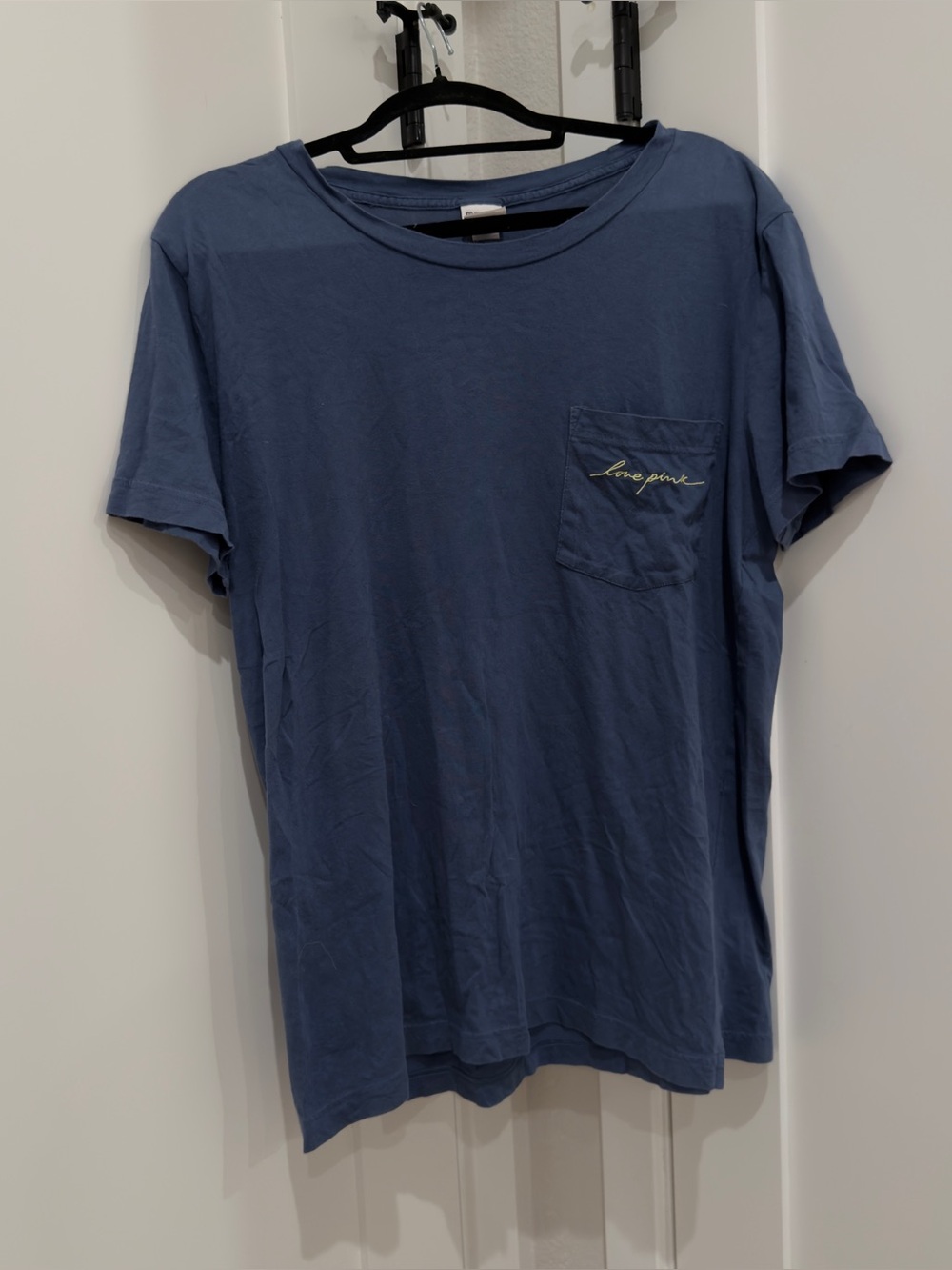 PINK Victoria’s Secret Blue Pocket Tee